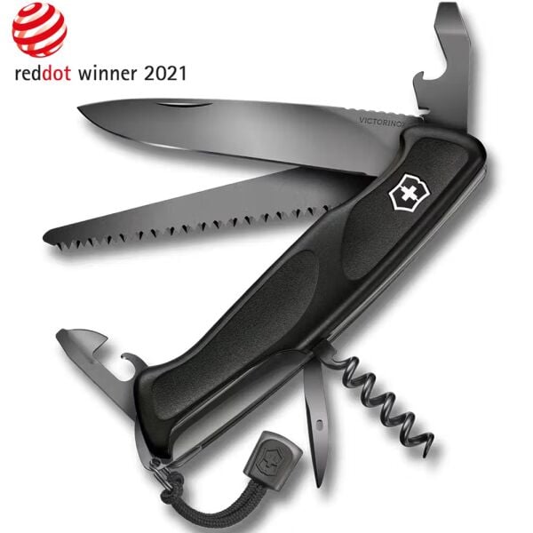 Victorinox 0.9563.C31P Ranger Grip 55 Onyx Çakı - Siyah