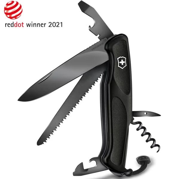Victorinox 0.9563.C31P Ranger Grip 55 Onyx Çakı - Siyah