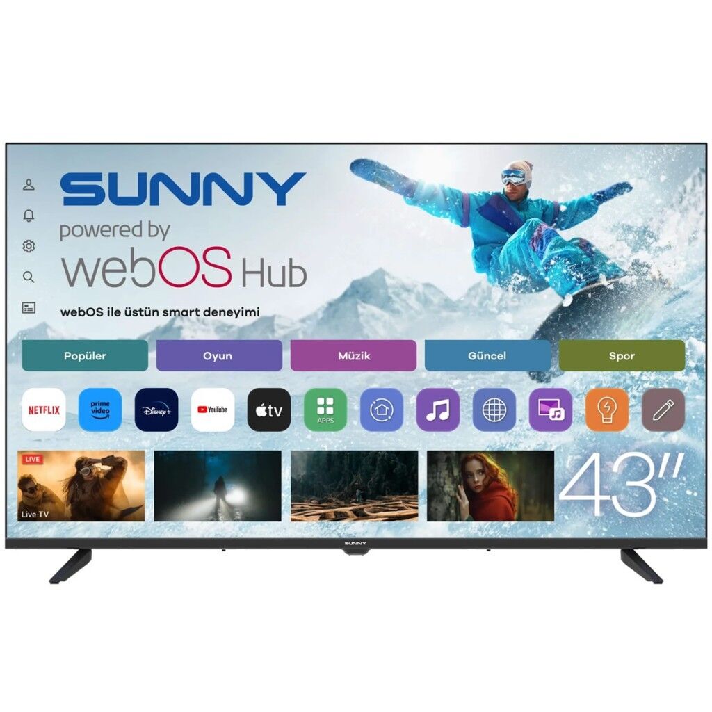 Sunny SN43FPRL 43” 109 Ekran Full HD Smart webOS Led TV