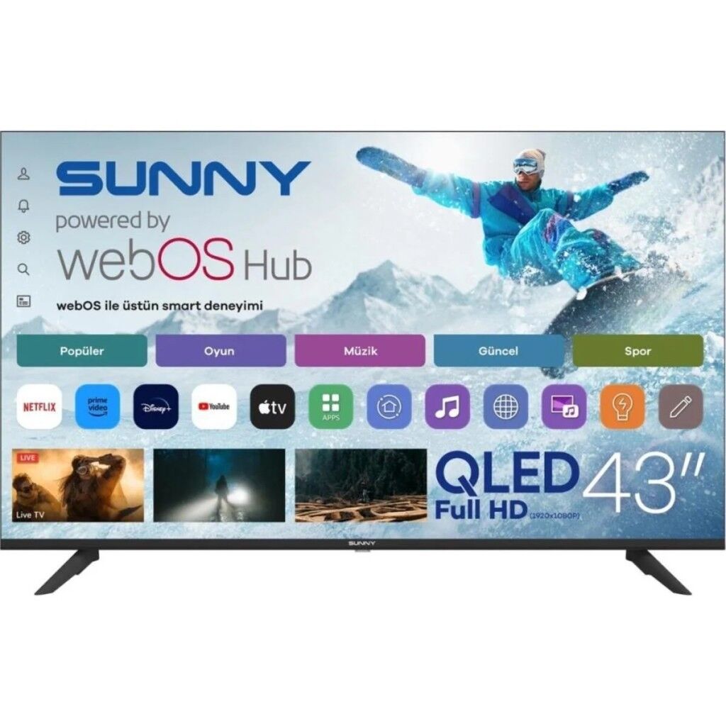 Sunny SN43QFMLN 43” 109 Ekran Full HD Smart webOS QLED TV
