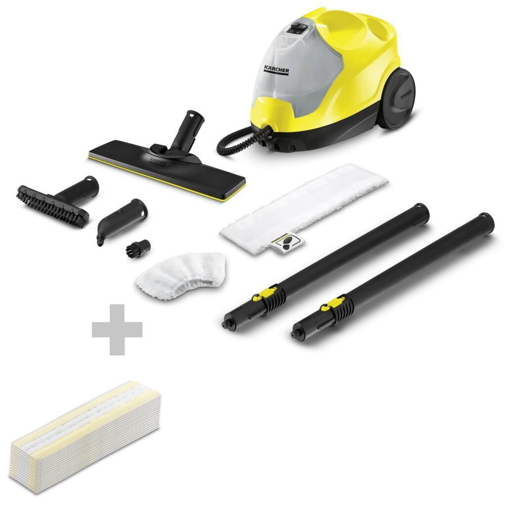 Karcher SC 4 EasyFix 3.5 Bar Buharlı Temizlik Makinesi + Bez Seti Hediyeli
