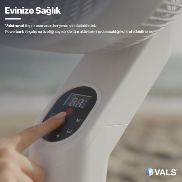 Vals SF 10 VADC Valstronot 3D Salınım Uzaktan Kumandalı Vantilatör - Beyaz