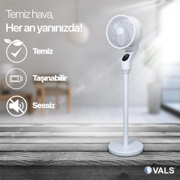 Vals SF 10 VADC Valstronot 3D Salınım Uzaktan Kumandalı Vantilatör - Beyaz