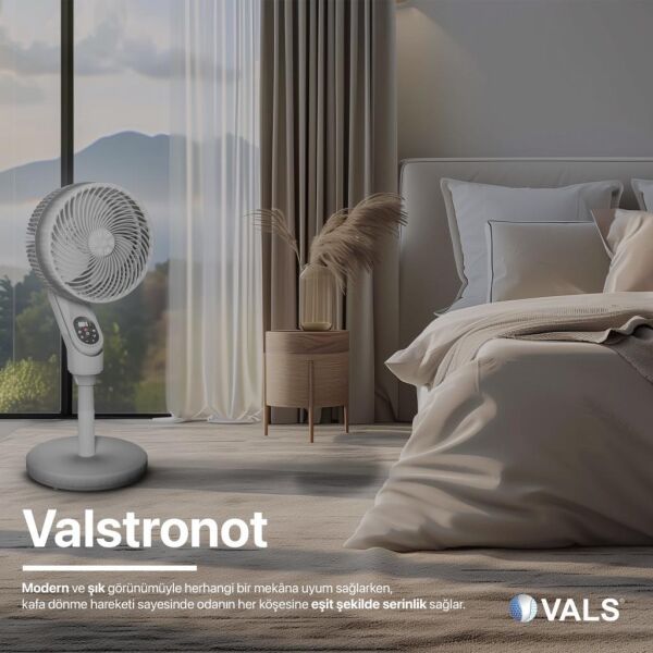 Vals SF 10 VADC Valstronot 3D Salınım Uzaktan Kumandalı Vantilatör - Beyaz