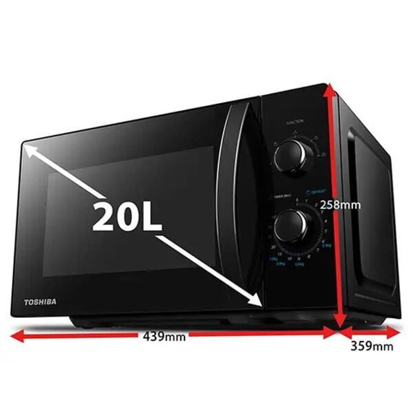 Toshiba MWP-MM20P(BK) 20 Litre 700 W Mikrodalga Fırın - Siyah