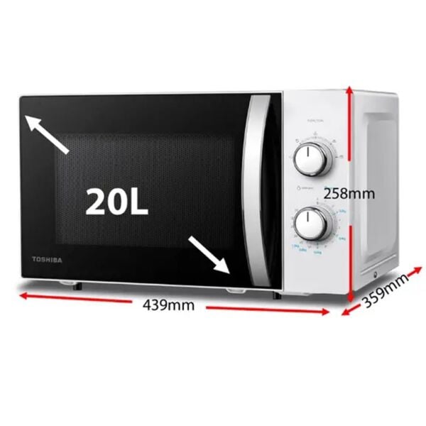Toshiba MWP-MM20P(WH) 20 Litre 700 W Mikrodalga Fırın - Beyaz