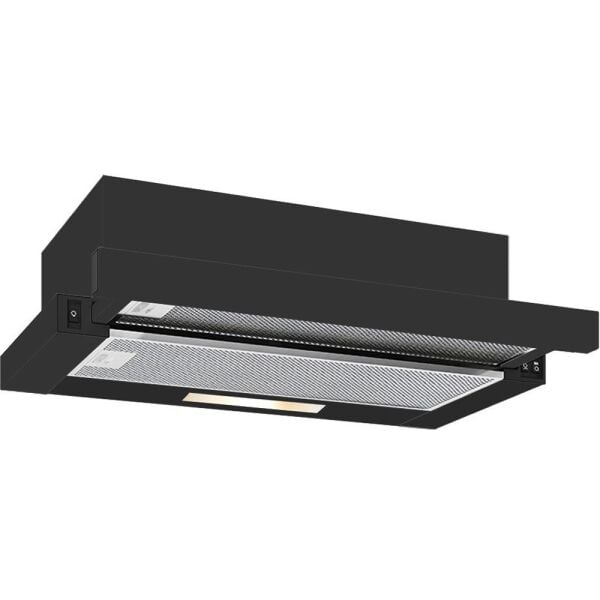 Ferrole 7062 Çift Motor Çift Filtre Sürgülü Aspiratör – Siyah