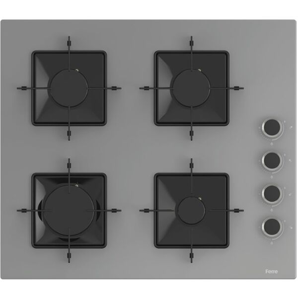 Ferre FlowArt QBL62CPR - SS208 - D088 SA 7 Prog. Mekanik Turbo Ankastre Set - Gri