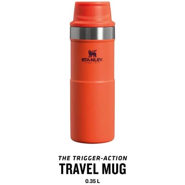 Stanley 10-09848-070 Klasik Trigger Action 0,35 Litre Çelik Termos Bardak - Turuncu