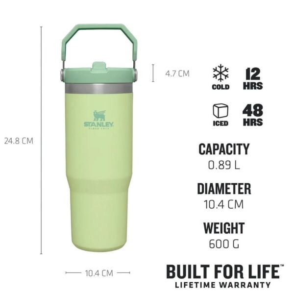 Stanley 10-09993-197 The IceFlow Flip Straw 0,89 Litre Pipetli Termos Bardak - Yeşil