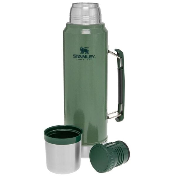Stanley 10-08266-001 Klasik Vakumlu 1 Litre Çelik Termos - Yeşil