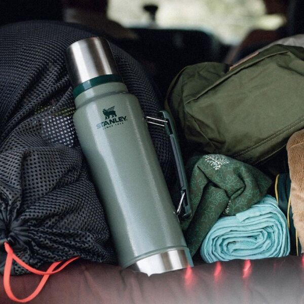 Stanley 10-08266-001 Klasik Vakumlu 1 Litre Çelik Termos - Yeşil