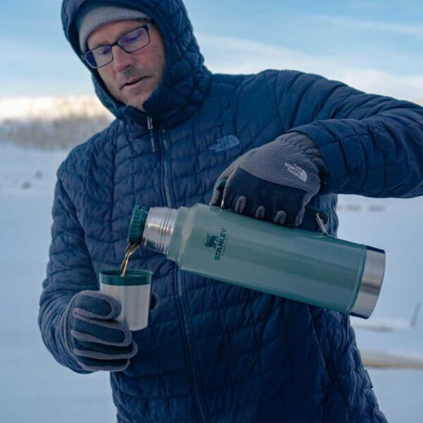 Stanley 10-08266-001 Klasik Vakumlu 1 Litre Çelik Termos - Yeşil