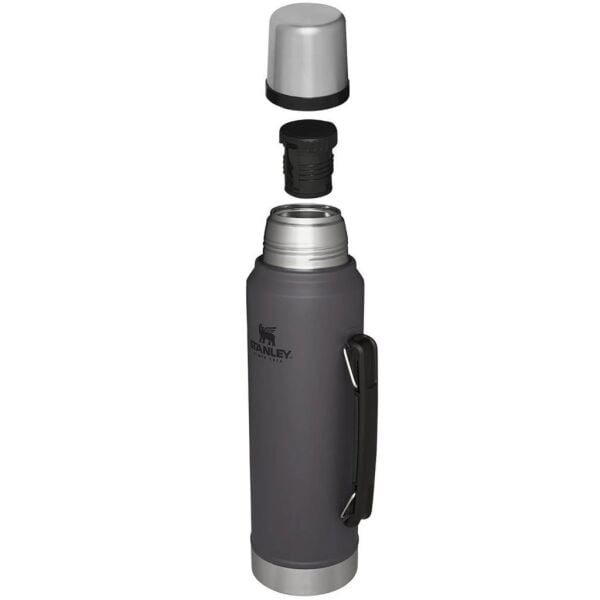Stanley 10-08266-059 Klasik Vakumlu 1 Litre Çelik Termos - Füme