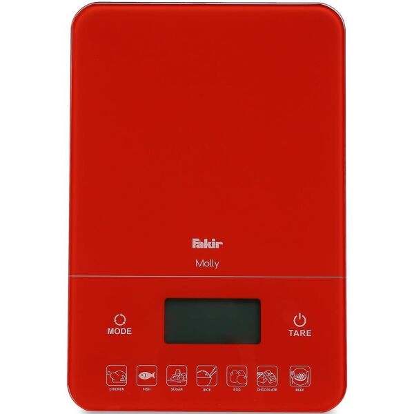 Fakir Molly Dijıtal Mutfak Tartısı - Kırmızı