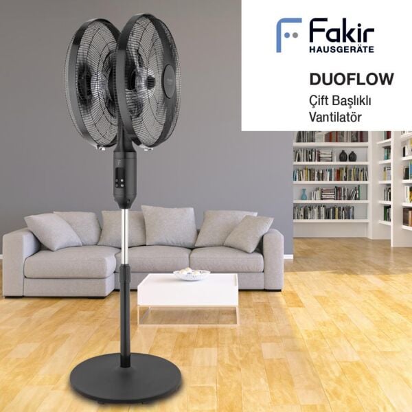 Fakir DuoFlow Çift Başlıklı Uzaktan Kumandalı Ayaklı Vantilatör