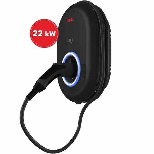 Vestel EVC04 22kW Kablolu Elektrikli Araç Şarj İstasyonu