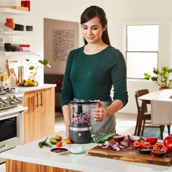 KitchenAid 5KFCB519EDG 1,19 Litre Kablosuz Mutfak Robotu - Charcoal Grey