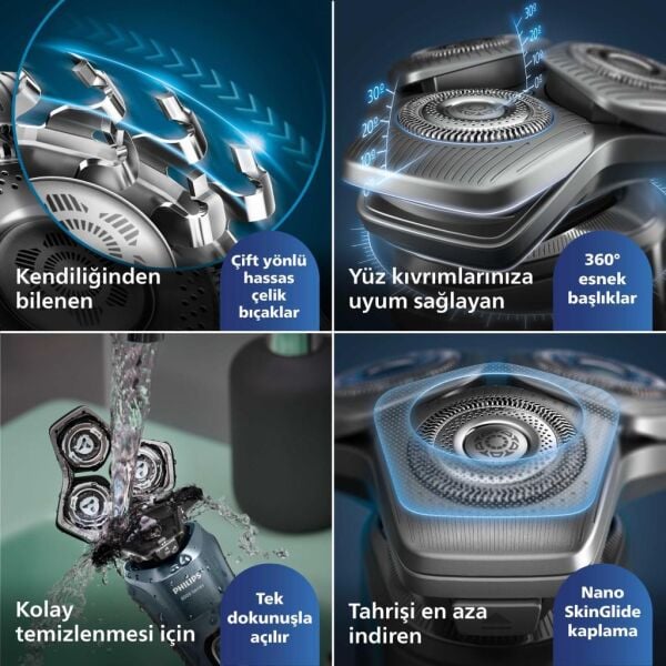 Philips S8692/35 Shaver 8000 Series Islak ve Kuru Tıraş Makinesi