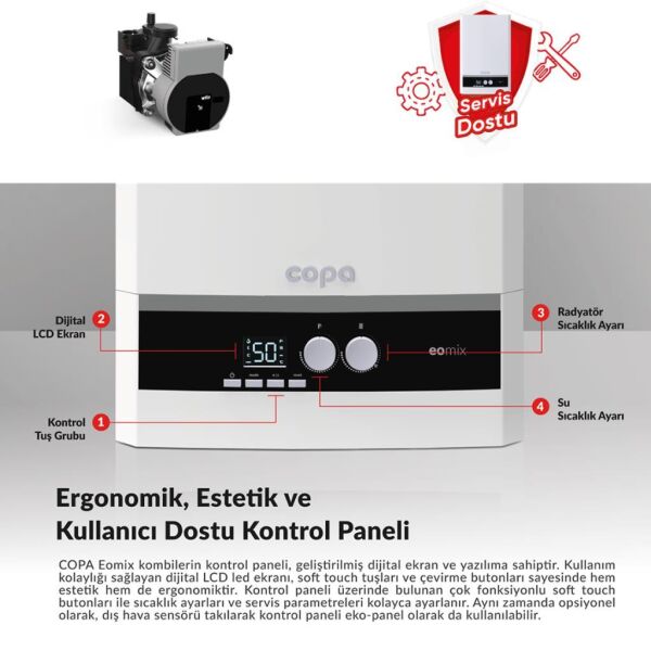 Copa Eomix 20 kW Premix Tam Yoğuşmalı Kombi