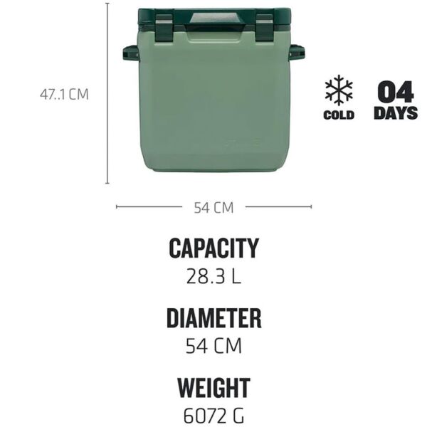 Stanley 10-01936-062 Adventure 28 Litre Taşınabilir Soğutucu Kamp Buzluğu - Yeşil