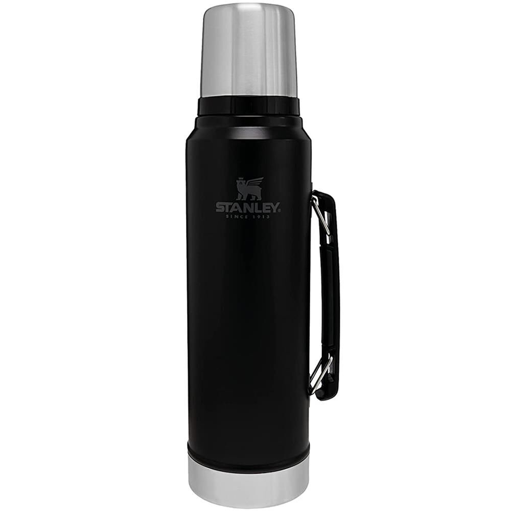 Stnaley 10-08266-002 Klasik Vakumlu 1 Litre Çelik Termos - Siyah