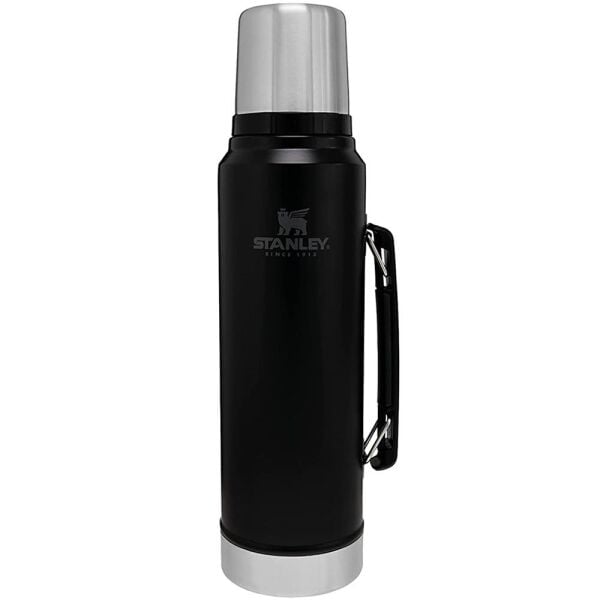 Stnaley 10-08266-002 Klasik Vakumlu 1 Litre Çelik Termos - Siyah