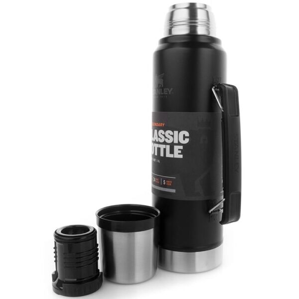 Stnaley 10-08266-002 Klasik Vakumlu 1 Litre Çelik Termos - Siyah