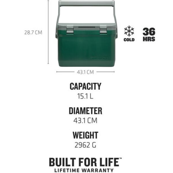 Stanley 10-01623-068 Adventure 15 Litre Taşınabilir Soğutucu Kamp Buzluğu - Yeşil