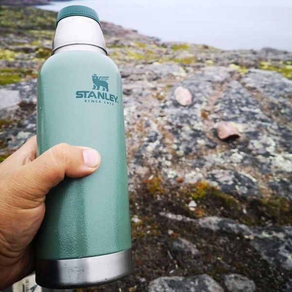 Stanley 10-01570-020 Adventure Vakumlu 1 Litre Çelik Termos - Yeşil