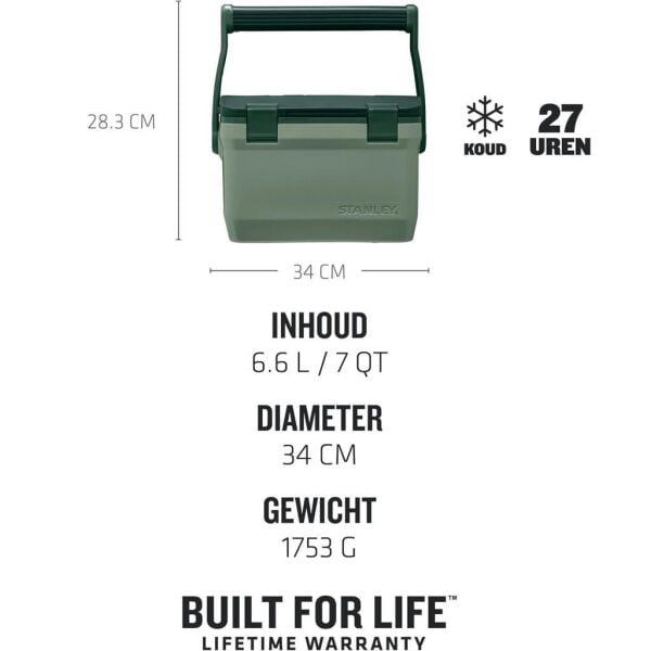 Stanley 10-01622-147 Adventure 6.6 Litre Taşınabilir Soğutucu Kamp Buzluğu - Yeşil