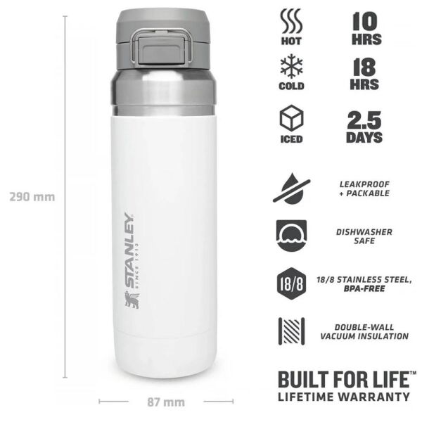 Stanley 10-09150-062 The Quick Flip 1.06 Litre Çelik Termos - Beyaz