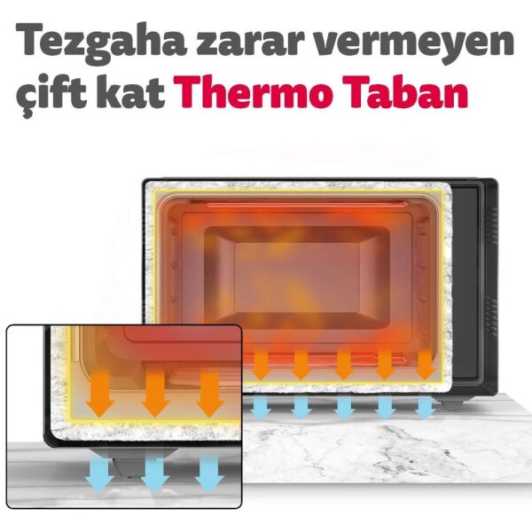 Simfer 4502 45 Litre Turbo Midi Fırın - Beyaz