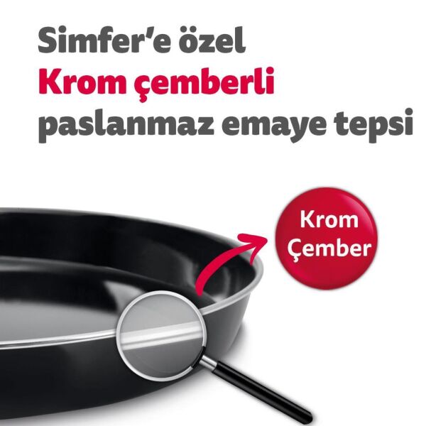 Simfer 4503 45 Litre Turbo Midi Fırın - İnox