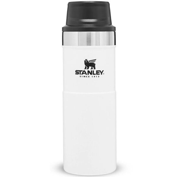 Stanley 10-06439-032 Klasik Trigger Action 0,47 Litre Çelik Termos Bardak - Beyaz
