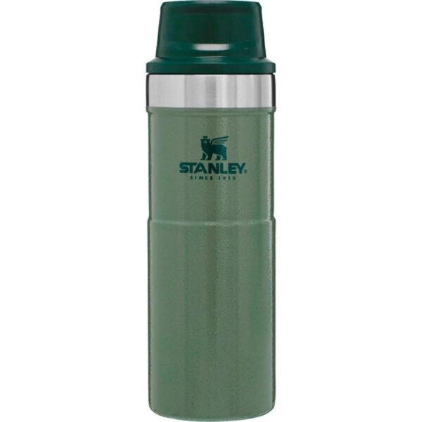Stanley 10-06439-030 Klasik Trigger Action 0,47 Litre Çelik Termos Bardak - Yeşil