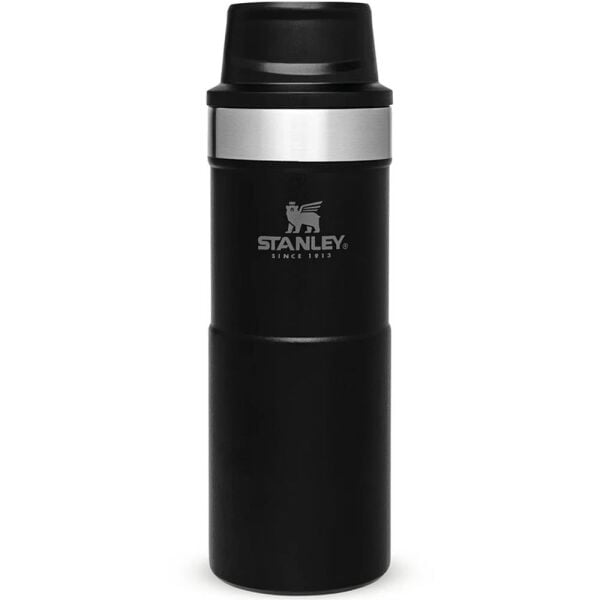 Stanley 10-09848-007 Klasik Trigger Action 0,35 Litre Çelik Termos Bardak - Siyah