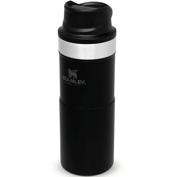 Stanley 10-09848-007 Klasik Trigger Action 0,35 Litre Çelik Termos Bardak - Siyah