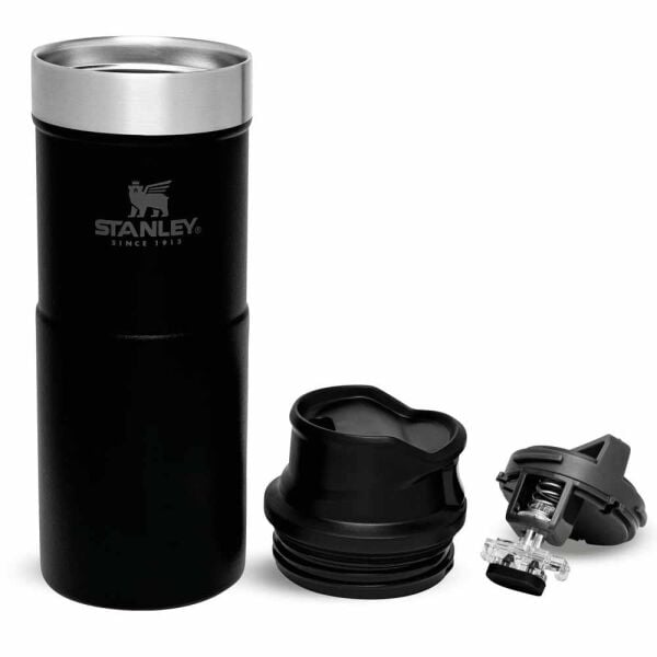 Stanley 10-09848-007 Klasik Trigger Action 0,35 Litre Çelik Termos Bardak - Siyah