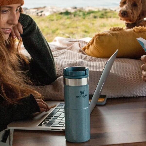 Stanley 10-09851-009 Klasik Neverleak 0,47 Litre Çelik Termos Bardak - Mavi