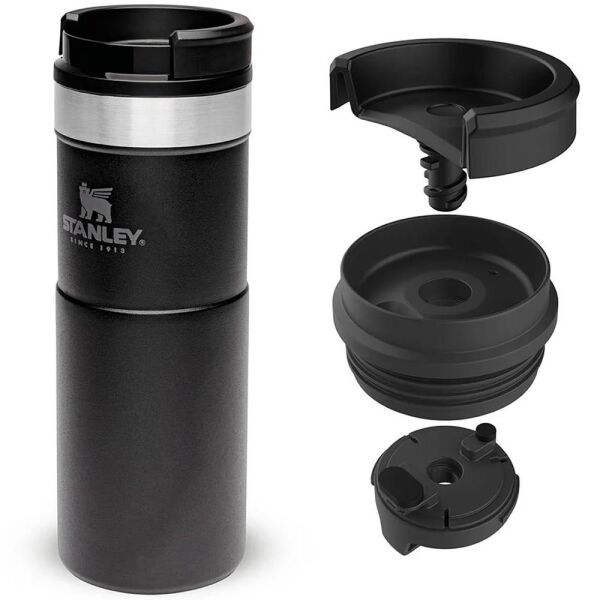 Stanley 10-09851-007 Klasik Neverleak 0,47 Litre Çelik Termos Bardak - Siyah