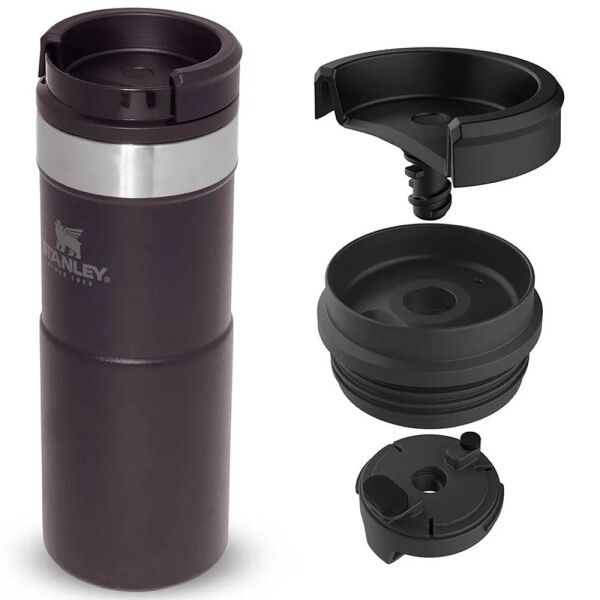 Stanley 10-09855-007 Klasik Neverleak 0,35 Litre Çelik Termos Bardak - Siyah