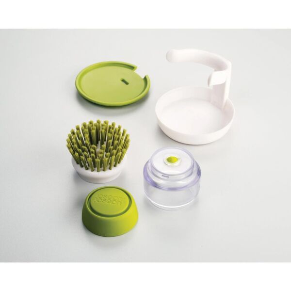 Joseph Joseph 85004 Palm Scrub Deterjan Hazneli Bulaşık Fırçası ve Standı