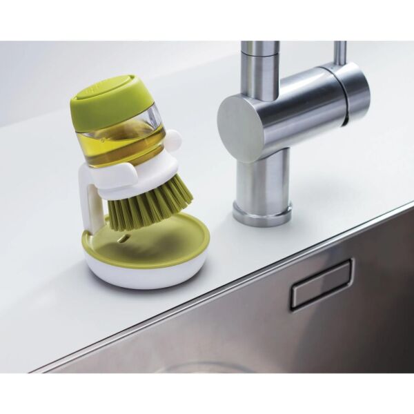 Joseph Joseph 85004 Palm Scrub Deterjan Hazneli Bulaşık Fırçası ve Standı