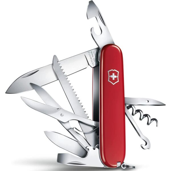 Victorinox 1.3713.B1 Huntsman 15 Fonksiyon İsviçre Çakısı - Kırmızı