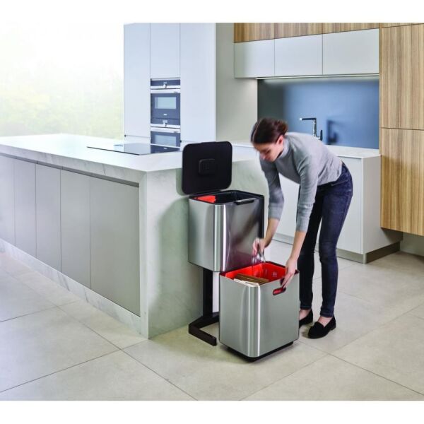 Joseph Joseph 30060 Totem 60 Litre Paslanmaz Çelik Çöp Kovası