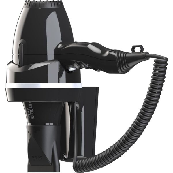 Etap Otello Pro Pure 2000 W Duvara Monte Otel Tipi Saç Kurutma Makinesi - Siyah