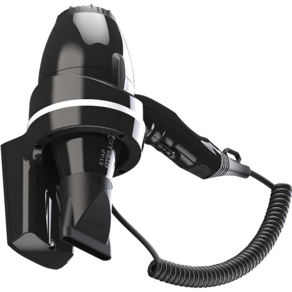 Etap Otello Pro Pure 2000 W Duvara Monte Otel Tipi Saç Kurutma Makinesi - Siyah