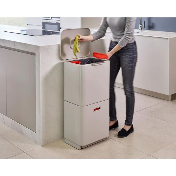 Joseph Joseph 30063 Totem 40 Litre Paslanmaz Çelik Çöp Kovası