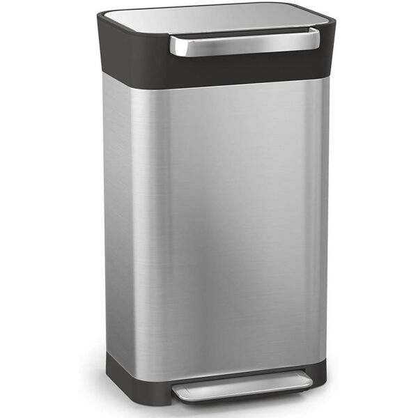 Joseph Joseph 30030 Titan 30 Litre Kompaktörlü Paslanmaz Çelik Çöp Kovası